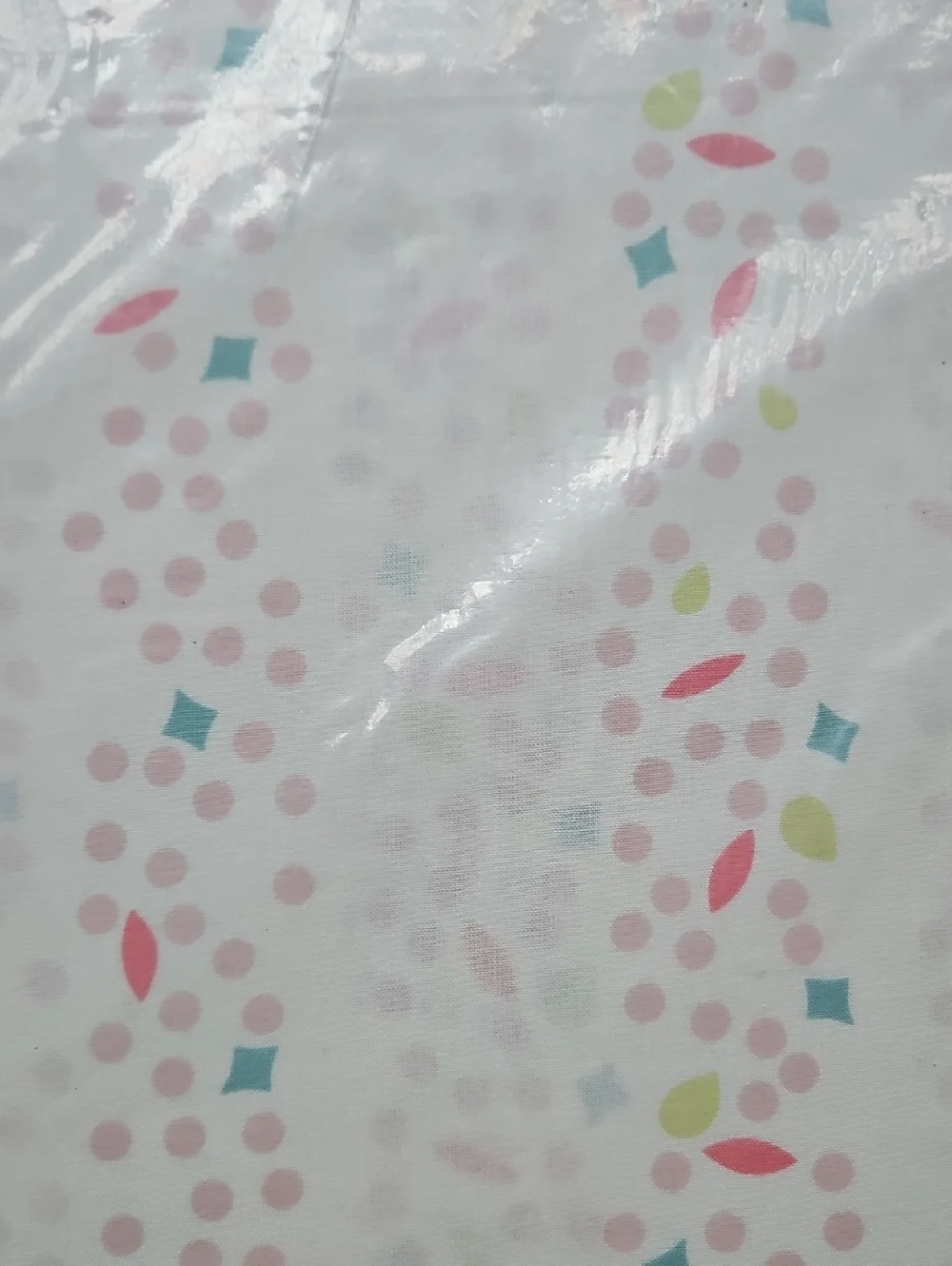 2 Pkgs Of 2 New Sealed IKEA LATTJO CURTAINS Pink Dots Geometric Print
